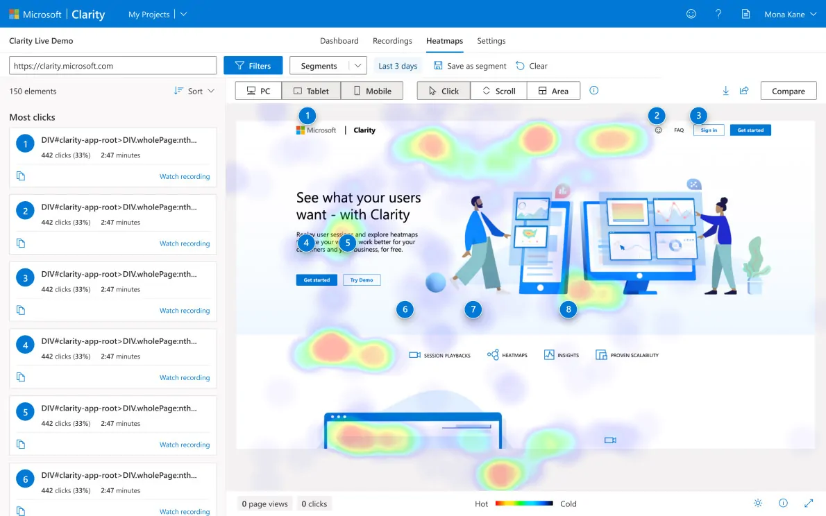 Microsoft Clarity: La herramienta de análisis web que no puedes dejar pasar